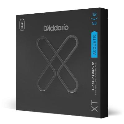 Encordoamento Violão XTAPB1253-3P Revestido Phosphor Bronze 3 Jogos D'Addario