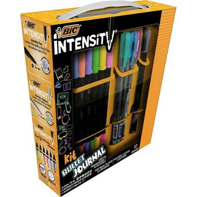 Kit de Canetas BIC Bullet Jornal 10 Peças com Dual Tip e Intensity