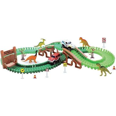 Pista de Brinquedo Trilha dos Dinossauros com Carrinho Pilha Braskit