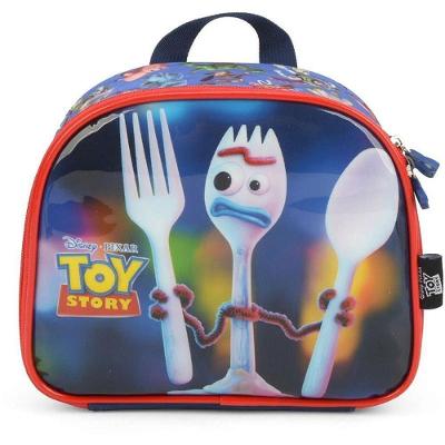Lancheira Térmica Toy Story Mão e Costas Isolamento Térmico Azul Luxcel
