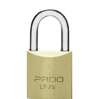 Cadeado Convencional LT-25 Latão Maciço Aço Cementado 25mm Pado