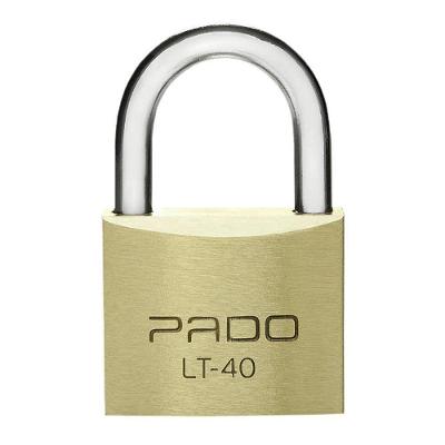 Cadeado Convencional LT-40 40mm Latão Maciço Haste Aço com 2 Chaves Pado