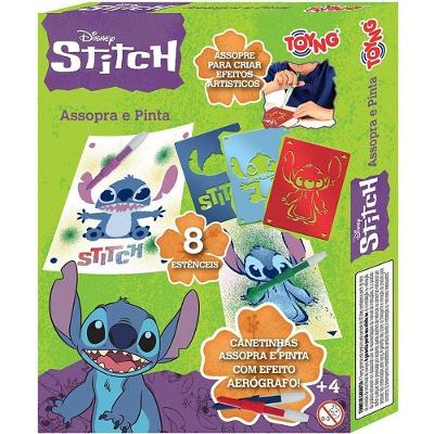 Brinquedo Stitch Assopra Pens para Pintar com Canetas Toyng