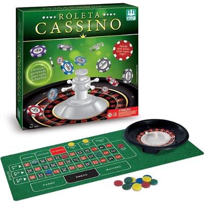Jogo de Roleta Cassino com Fichas de Apostas para Festas Nig Brinquedos