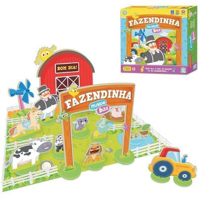 Brinquedo Educativo Mundo Bita Fazendinha Madeira com Celeiro Nig
