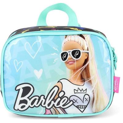 Lancheira Térmica Barbie Mão e Costa Compartimento Amplo Verde Luxcel