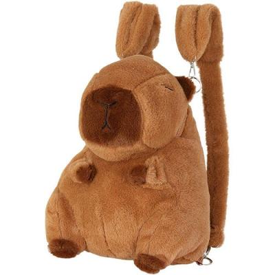 Mochila Infantil Up4you Capivara Pelúcia m Alças Ajustáveis Luxcel