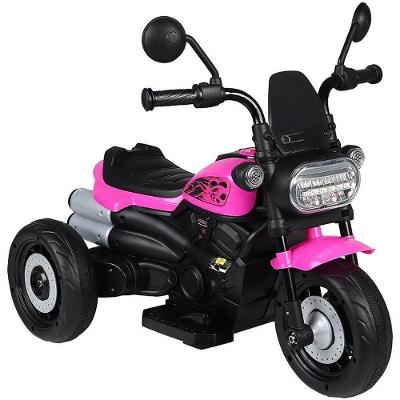 Moto Elétrica Infantil Freeway King 3 Rodas 6V Farol Rosa Belfix