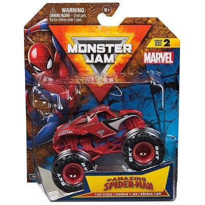 Carrinho Spider-Man Monster Jam 1:64 com Pneus BKT Sunny Brinquedos