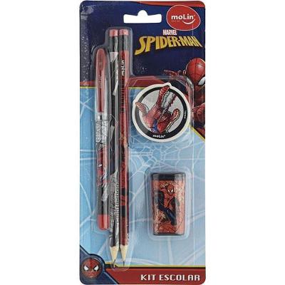 Kit Escolar Molin Spider Man 5 Itens