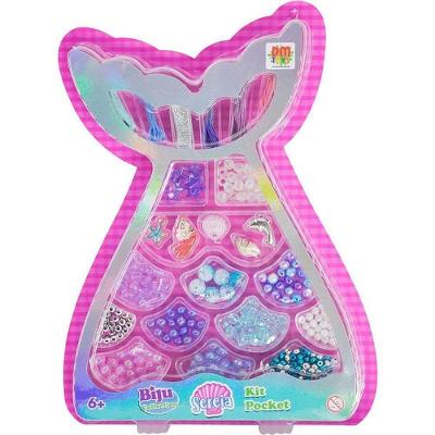 Kit Sereia Pocket Biju Collect Brinquedo de Bijuterias DM Toys