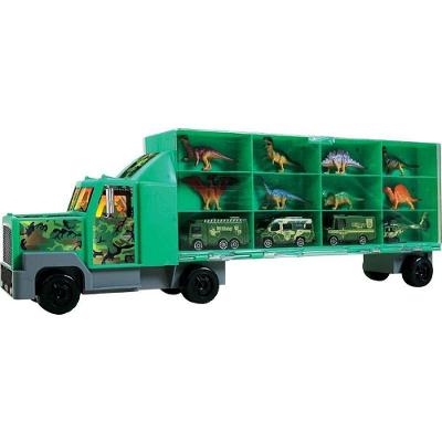 Caminhão de Brinquedo Dino Cart com 12 Peças e Dinossauros Braskit