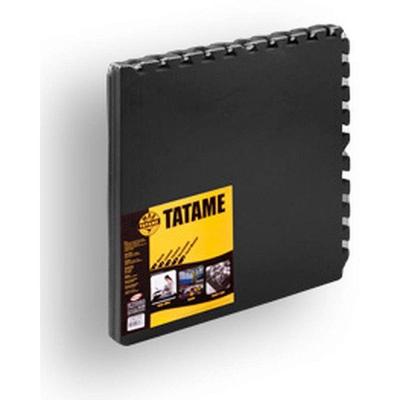 Kit Tatame EVA 4 Placas 52x52cm Bordas Preto Evamax