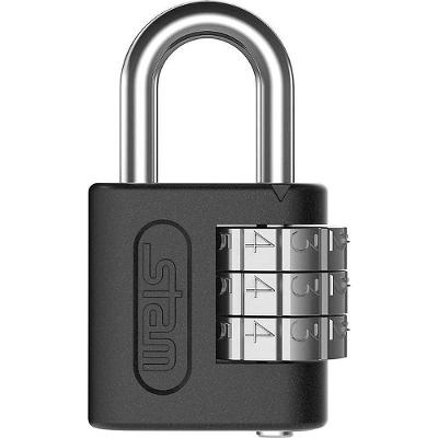 Cadeado Segredo 25MM Preto Fosco com 1.000 Combinações em Zamac
