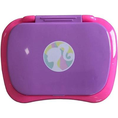 Laptop Infantil Barbie Bilíngue Português e Inglês Rosa Candide