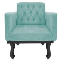 Kit Diva Recamier Azura 185Cm Lado Esquerdo E 02 Poltronas Suede - Doce Sonho Móveis Azultiffany - 5