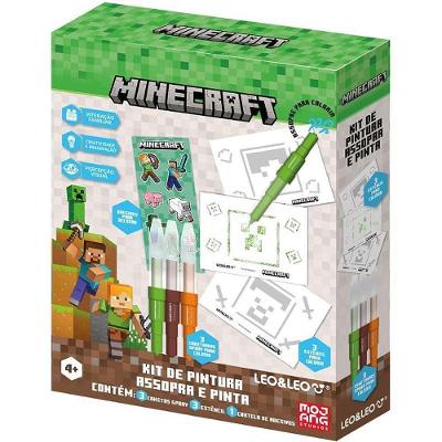 Kit de Pintura Minecraft Canetas Spray Efeito Aerógrafo Leonora