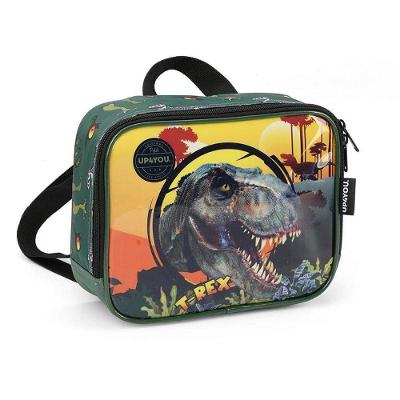 Lancheira Térmica Up4you Dinossauro Mão e Costa Verde Luxcel