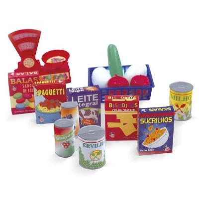 Brinquedo de Faz de Conta Super Market 16 Peças Pica Pau Brinquedos