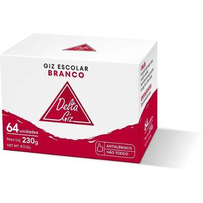 Giz Escolar Delta Branco 40 Caixas com 64 Palitos Cada