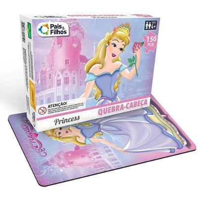 Quebra-cabeça Cartonado Princesas 150 Peças Crianças Pais & Filhos