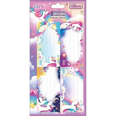 Etiqueta Escolar Decorada Tilibra Blink 100x208MM com 10 Folhas