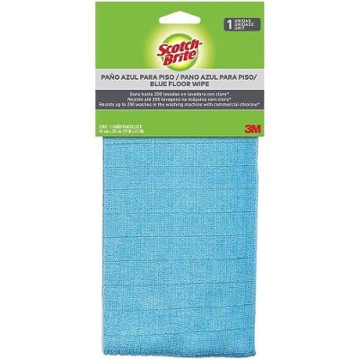 Pano de Limpeza de Chão Azul Superior Absorção Alta Resistência Scotch Brite
