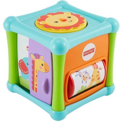 Cubo Animaizinhos Divertidos Fisher-Price 5 Lados Atividades Mattel