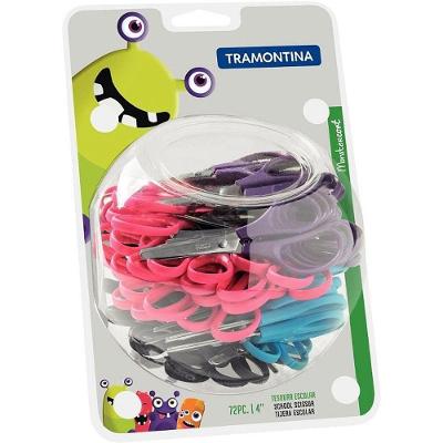 Tesoura Escolar Tramontina Supercort Monster 10cm 72 Unidades