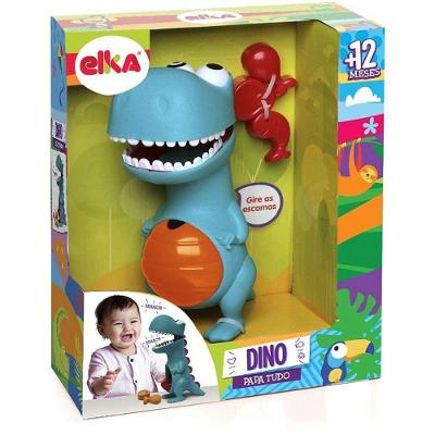 Brinquedo Interativo Dino Papa Tudo com Acessórios para Bebês Elka