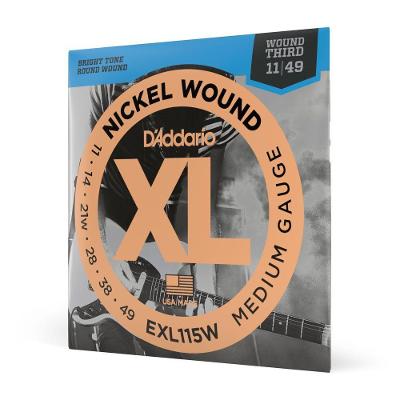 Encordoamento Guitarra EXL115W XL Nickel Wound 11-49 D'Addario