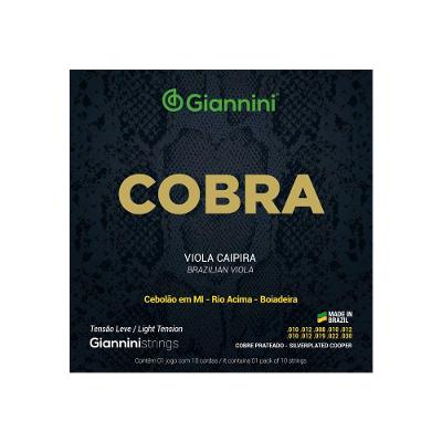 Encordoamento Viola Caipira GESVL Cebolão Mi Tensão Leve Cobra Giannini