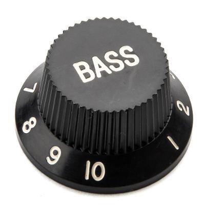 Kit 4 Knobs PST-BASS-BK Instrumentos Indicação BASS Preto Spirit