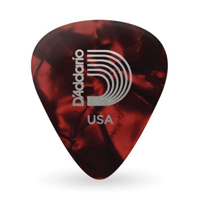 Palheta Celulóide Perolada Vermelha Leve 1CRP2-10 D'Addario