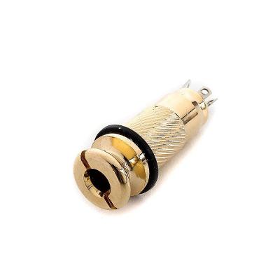 Jack de Conexão Stereo TC6-GD Cilíndrico Dourado Spirit