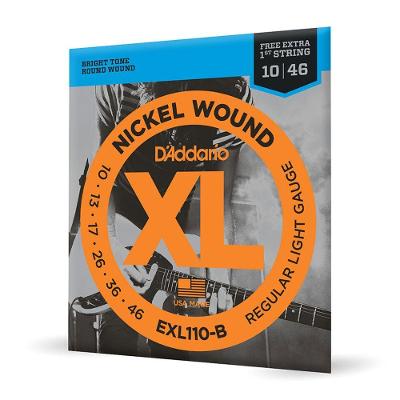Encordoamento Guitarra EXL110-B 10-46 XL Nickel Wound D'Addario