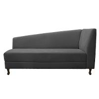 Kit Diva 140Cm Lado Esquerdo E 02 Poltronas Luiza Linho - Doce Sonho Móveis Cinza Escuro - 7