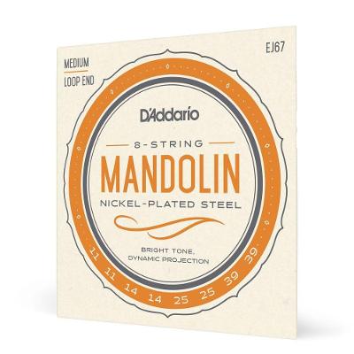 Encordoamento Bandolim EJ67 Nickel-Plated Roundwound 8 Cordas D'Addario