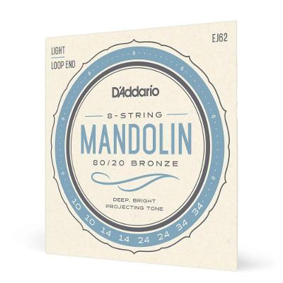 Encordoamento Bandolim EJ62 Bronze 80-20 Leve D'Addario