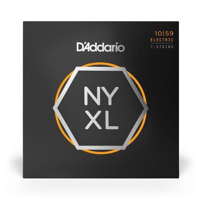 Encordoamento para Guitarra 7 Cordas NYXL1059 .10-.59 Aço D'Addario