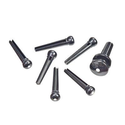 Kit Pinos e Roldana Violão Folk PWPS10 ABS Preto e Branco D'Addario