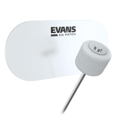 Pad Protetor para Pele de Bumbo EQPC2 Pedal Duplo Transparente Evans