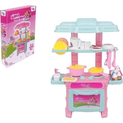 Cozinha Infantil Glam Girl com Acessórios Fogão e Forno Wellmix