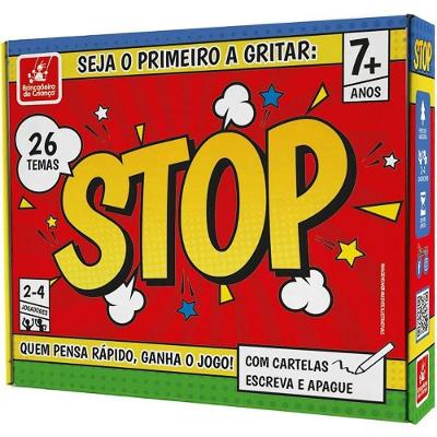 Jogo Diverso Stop para Todas as Idades Brincadeira de Criança