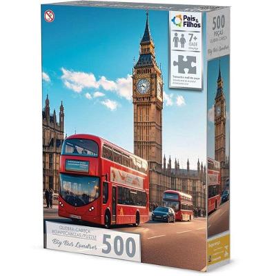 Quebra-cabeça Cartonado Big Bus Londres 500 Peças Pais & Filhos