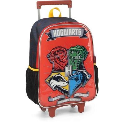 Mochila Infantil com Rodinha Harry Potter m Vermelha Luxcel