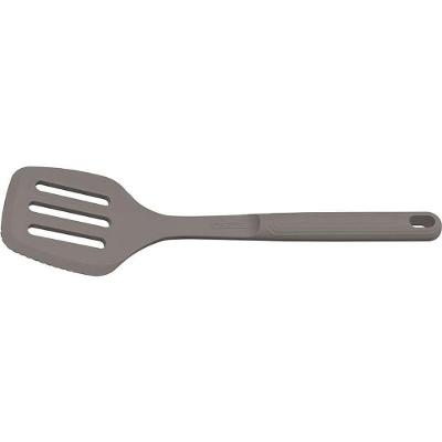 Espátula Vazada Softta Silicone Resistente 210 graus C Cinza Tramontina