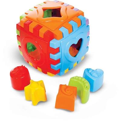 Brinquedo Educativo Baby Cube com Blocos Coloridos para Bebês Maral