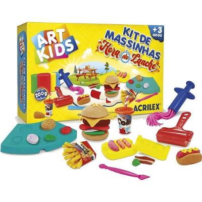 Kit Massa para Modelar Art Kids Hora do Lanche 200g Acrilex