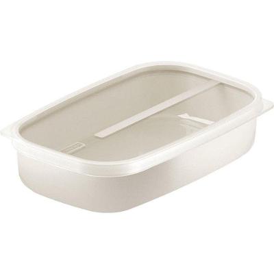 Pote Plástico Mix Color 1,7L Polipropileno Tampa Transparente Amêndoa Tramontina
